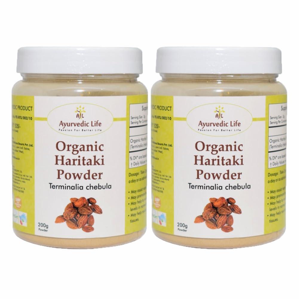 A&L Ayurvedic Life Organic Haritaki Powder 200 gms Pack of 2