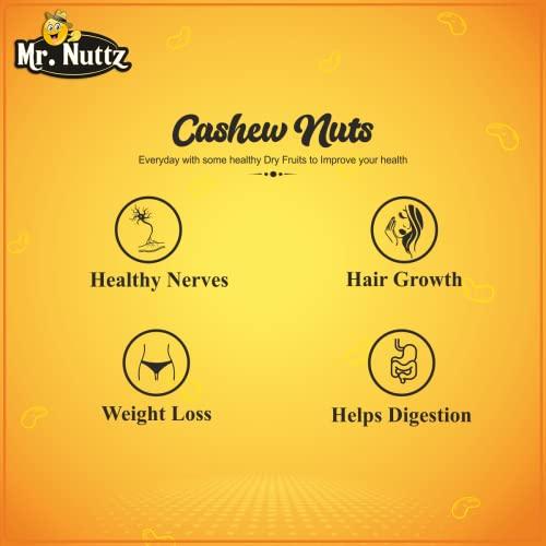 Mr.NUTTZ Mr.Nuttz Premium 4pc Broken Cashews Nut Tukda Kaju 1kg (Pack Of 2-500g Each)