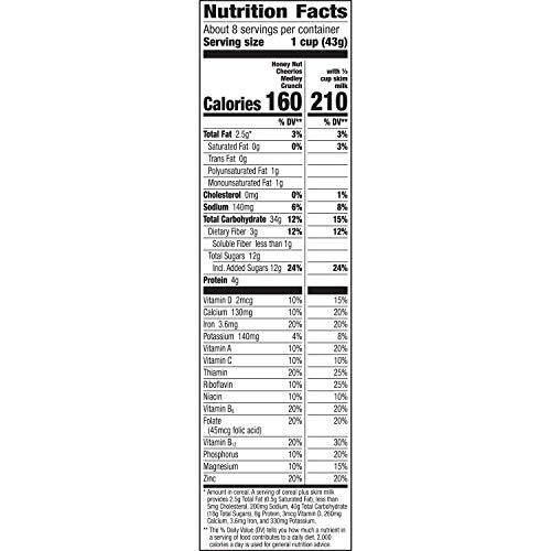 General Mills General Mills Honey Nut Cheerios Medley Crunch Pouch, 371 g