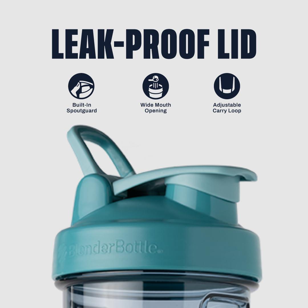 Blender Bottle BlenderBottle Shaker Bottle Pro Series Perfect for Protein Shakes and Pre Workout, 28-Ounce, Cerulean Blue