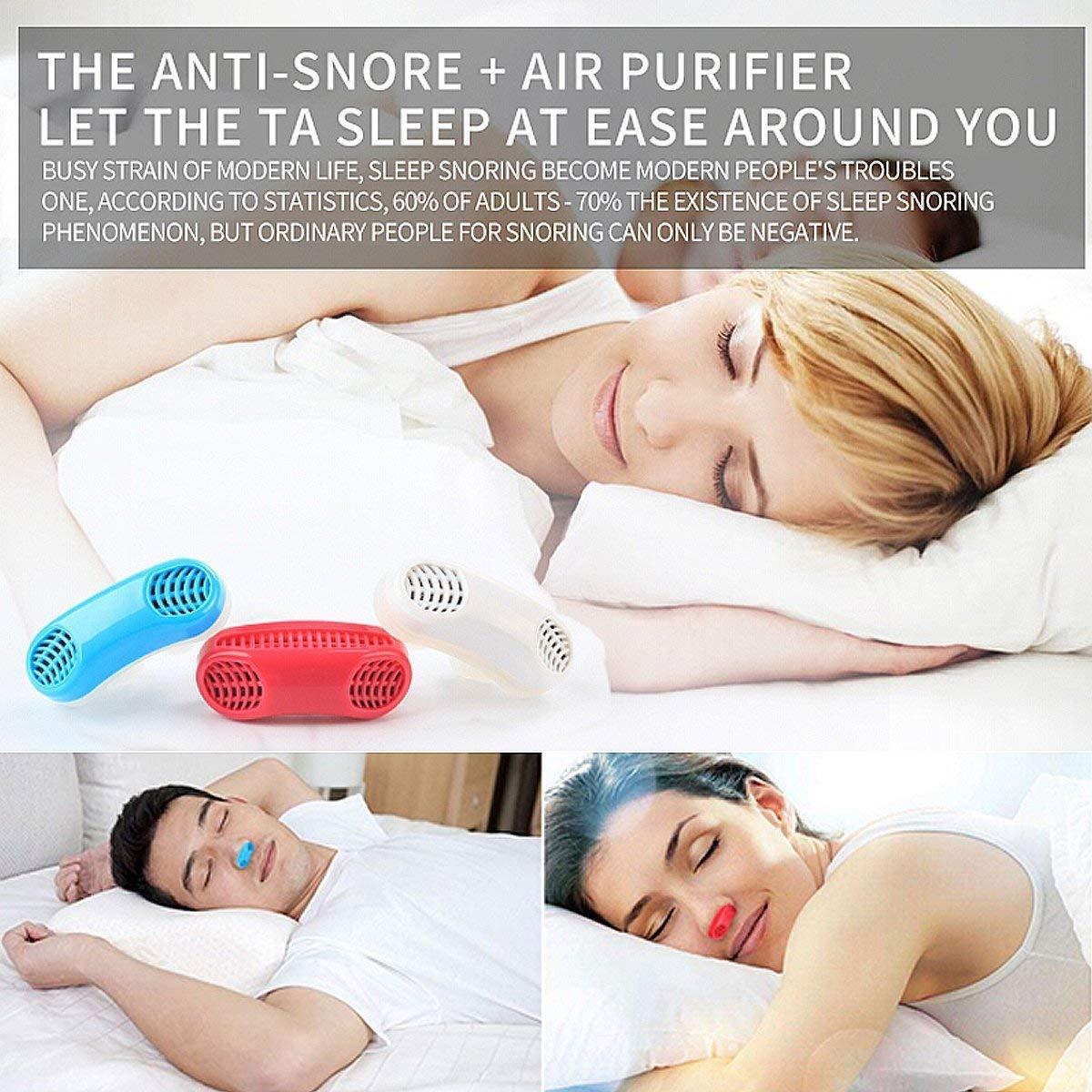 BRAHMVILLA BRAHMVILLA 2 in 1 Anti Snoring and Air Purifier Nose Breathing Apparatus Clip Device for Comfortable Night Sleeping