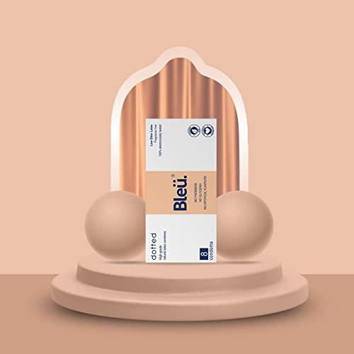 Bleu Bleu Natural Latex No Glycerin -No Paraben - Ultra Thin and Dotted Condom Combo(1 Pack each)