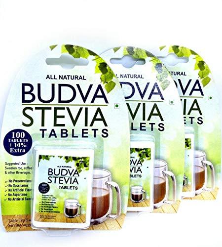 BUDVA STEVIA TABLETS BUDVA STEVIA 110 tabs Triple pack