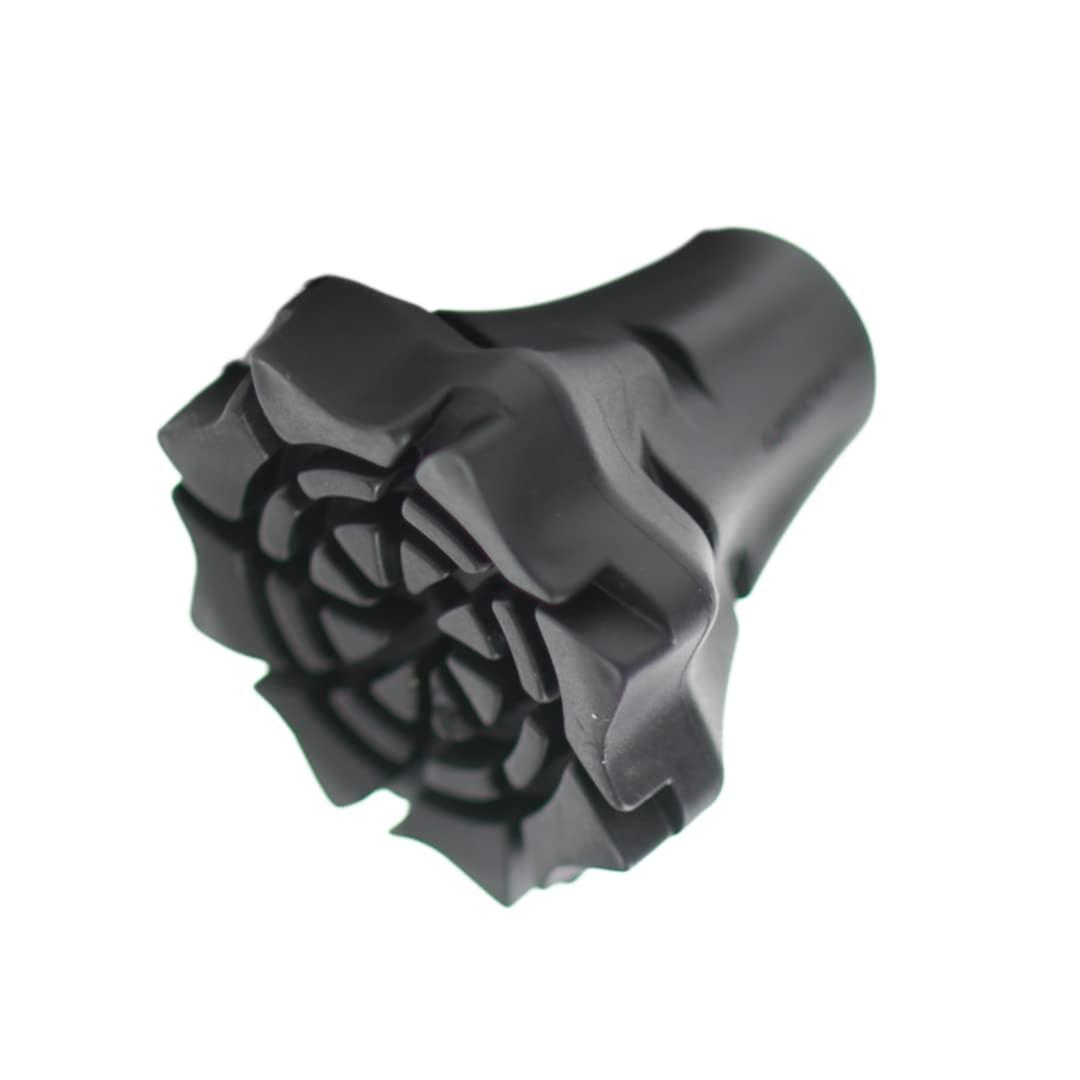 DynamoMe Dynamo Walking Cane Cyclone Tip is The Best Oversized 3/4 Inch is The Best Available. Its Soft All-Terrain Design Allows Water and Dirt to Escape Thru Vents Making It The Grippiest Cane Tip.