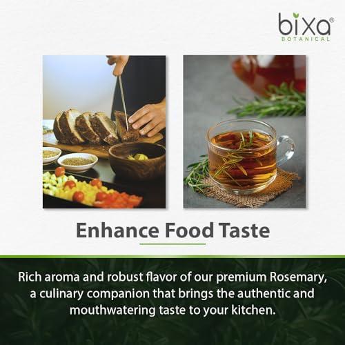 Bixa Botanical Bixa Botanical Rosemary Leaves 200Gm | Top Grade Leaves From Egypt | For Seasoning, Tea & Hair | Fssai | Cooking Pasta Soups Salad Chicken Herbs Tea | Supports Hair Growth
