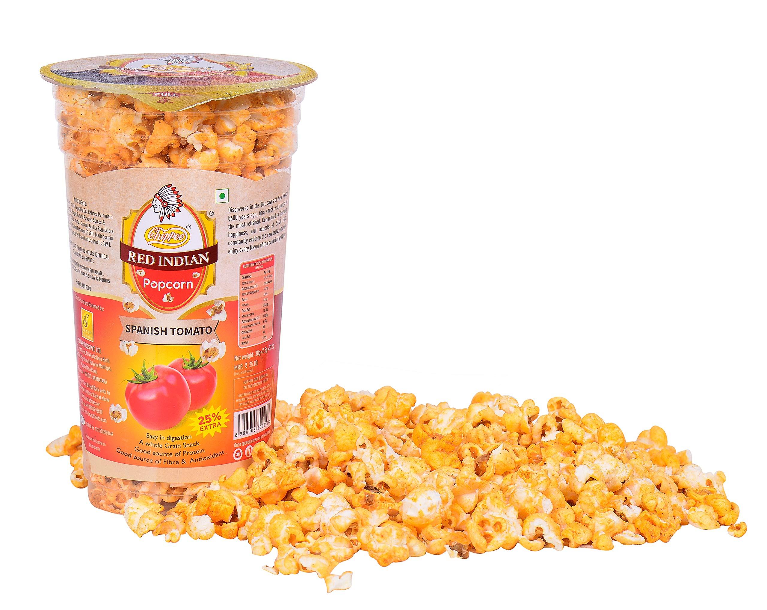 Red Indian Red Indian Spanish Tomato Popcorn, 180 g, Pack of 6
