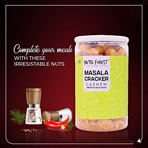 Nutri Forest Nutri Forest Masala Cracker Cashew Nuts Spicy Roasted Cashews - Salted ( Kaju Offers ) (400g)