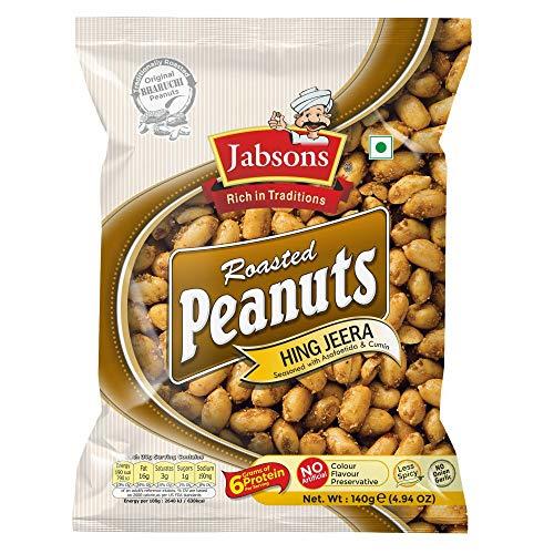 Jabsons Jabsons Roasted Peanut Different Flavours - Pack Of 7 | Gluten free| Healthy Ready to Eat Snacks |Jumbo Bharuchi Flavoured Peanuts | Moongphali Dana |Roasted Peanut Sing