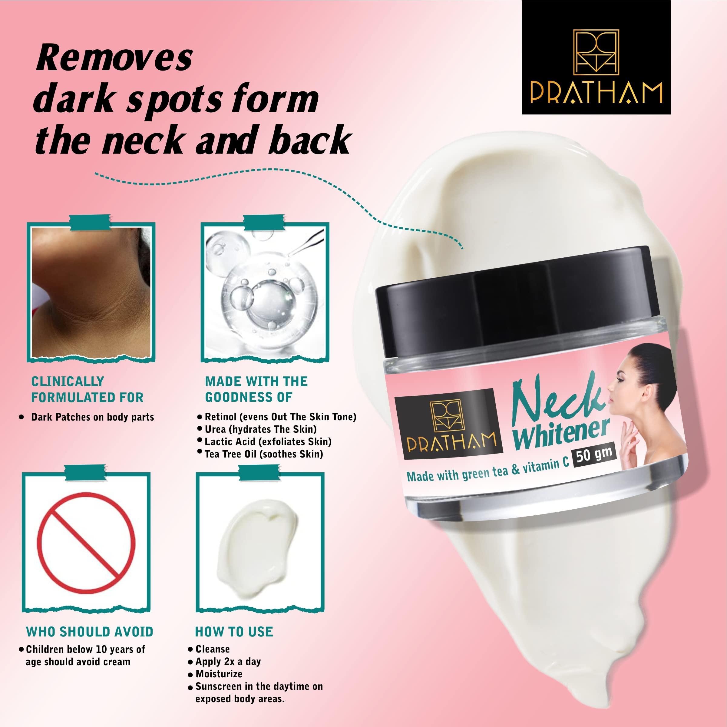 Generic Pratham neck whitener cream For Dark Body Parts like Neck Ankles Knuckles Armpits Thighs Elbows Bikini Area