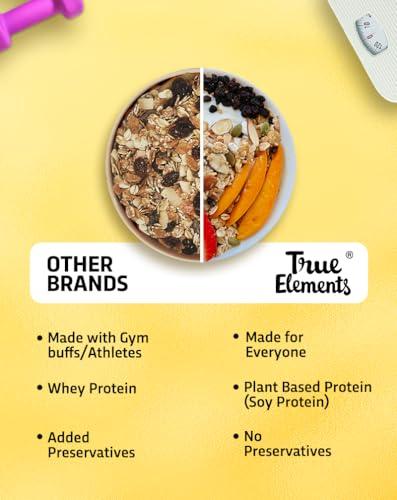 True Elements True Elements High Protein Muesli 400g - 20g Clean Protein | Millets, Seeds, Almonds & Black Currant | 100% Wholegrain Breakfast Cereal