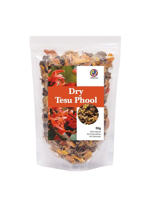 J Organics J Organics Dry Tesu k Phool | Palash | Dhak Ka Phool | Butea Monosperma | Pack Of 50g