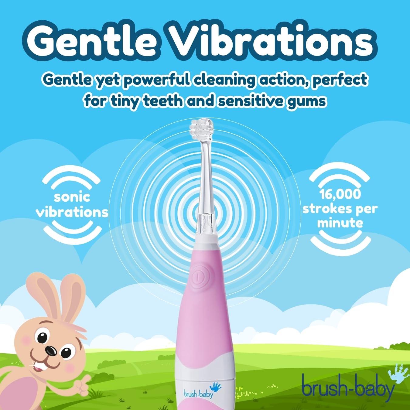 Brush-Baby Brush-Baby BabySonic Electric Toothbrush for 0-36 Months - Pink