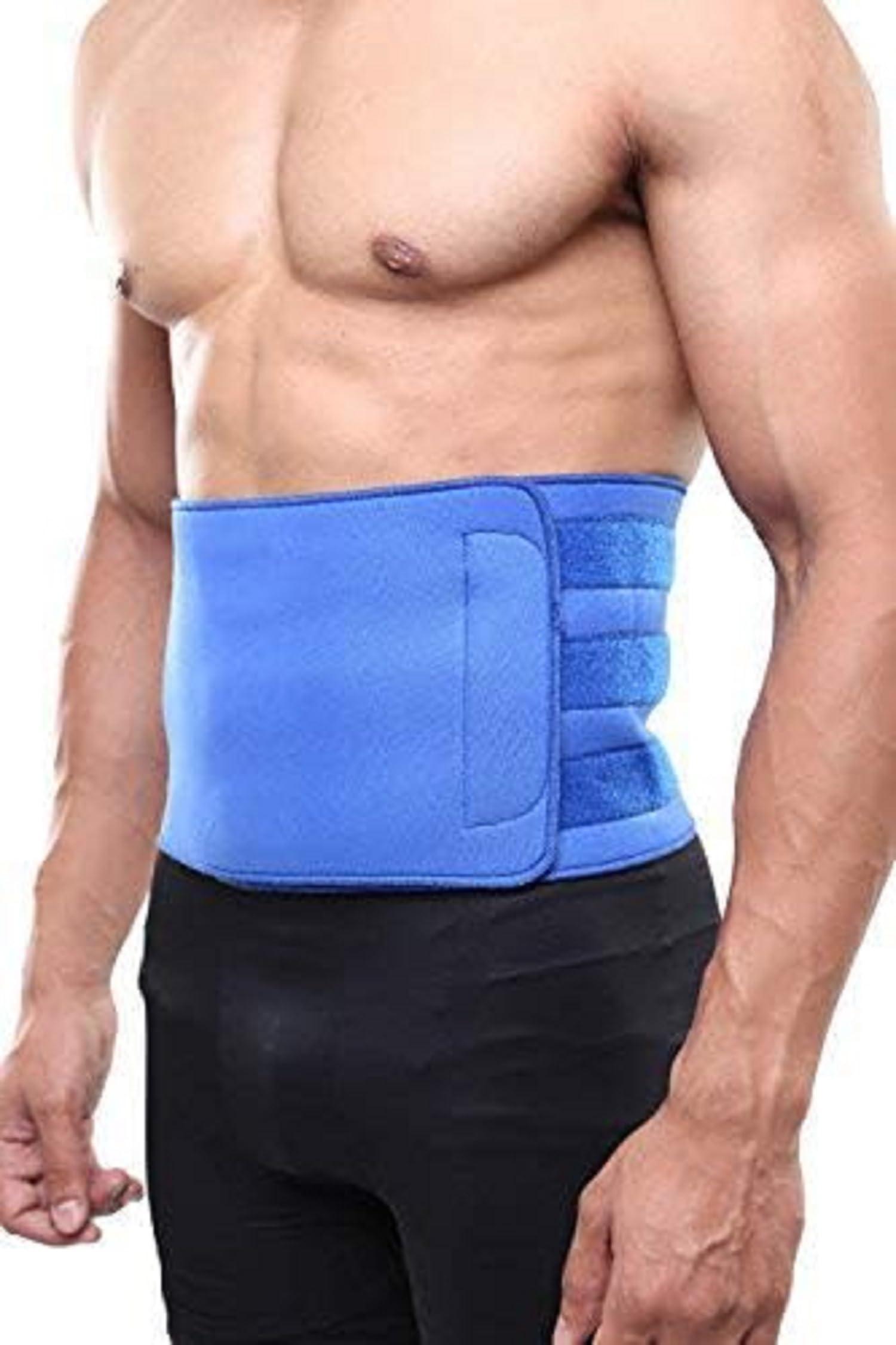 EZYFIT EZYFIT Neoprene Waist Support, 8\" Abdominal Belt, Supports The Weak Abdominal Muscles & Helps in Blood Circulation (Pack of 1) Blue