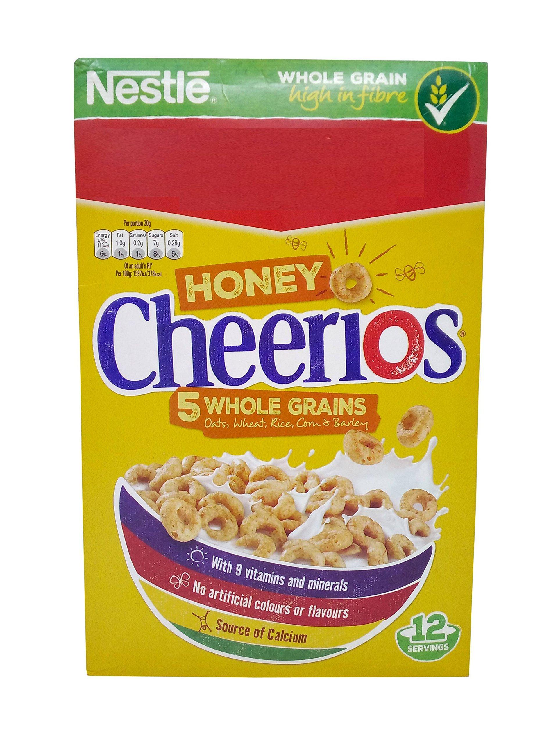 Nestle Nestle Honey Cheerios - Whole Grains, 375g Carton