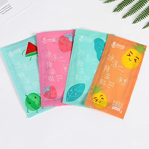 HEALLILY HEALLILY 40Pcs Cooling Forehead Strips Headache Gel Pads Fever Reducer Pad Cooling Sticker Forehead Cooling Strips