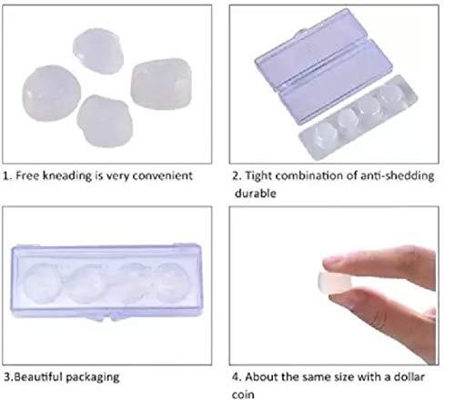 Silicone Earplugs Soft Comfortable Sleep Noise 1 Box Of 4Pcs Swimming Silicone Earplugs Soft Comfortable Sleep Noise Reducing