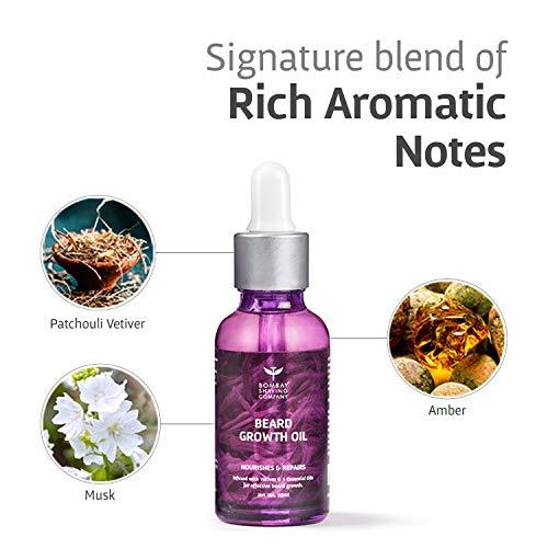 Bombay Shaving Company Bombay Shaving Company Beard Growth Oil 30ml & 20ml Wash with Beard Comb (Wood-scented)