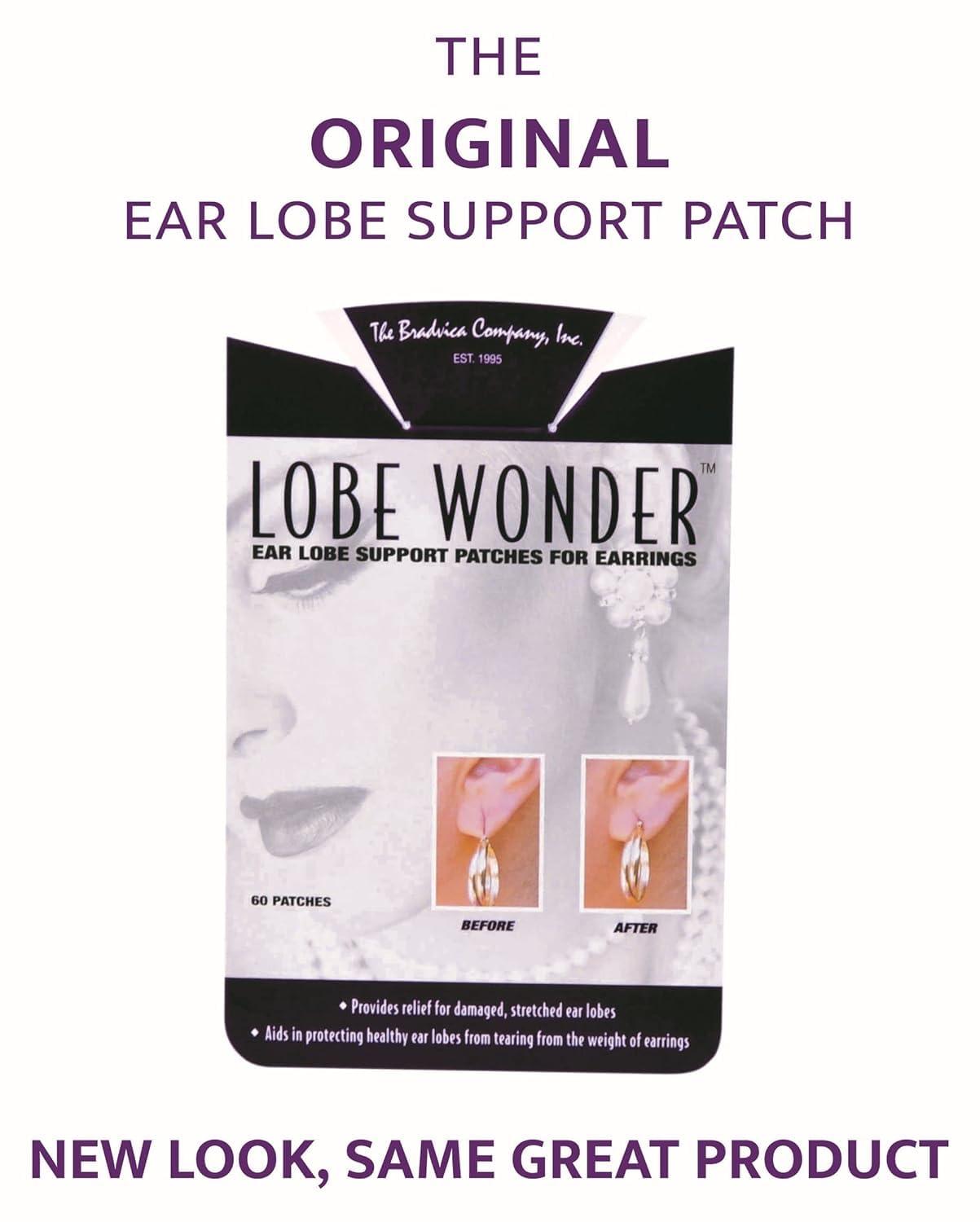 Lobe Wonder Lobe Wonder (60 Paches) Waterproof Earlobe Support Patches Makes torn, stretched Earlobe no longer visible