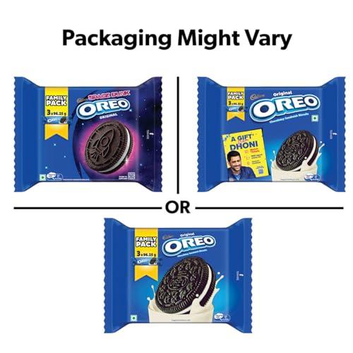 Oreo Oreo Cadbury Vanilla Flavour Crme Sandwich Biscuit, Pack Of 4 X 288.75 Gram Family Pack