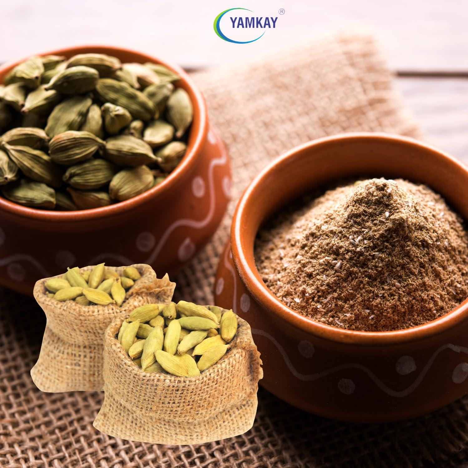 YAMKAY YAMKAY Green Cardamom Seed | Elaichi | Elakka Podi | Yelakki Hittu | Elakka Podi | Elaichi No Lot | Velchi Powder | Elaichi Guara | Elakki Powder 100gm Pack of 1