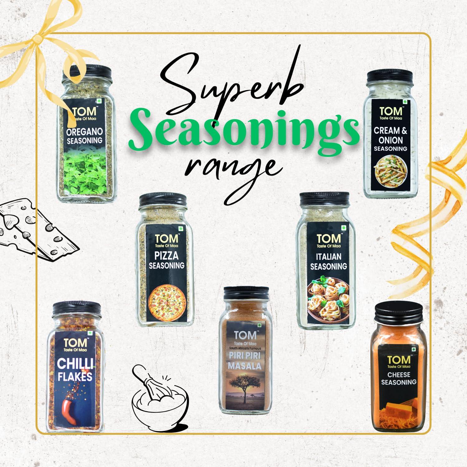 TOM taste of maa TOM, Taste of Maa™ Cream & Onion Seasoning- 100 Gm