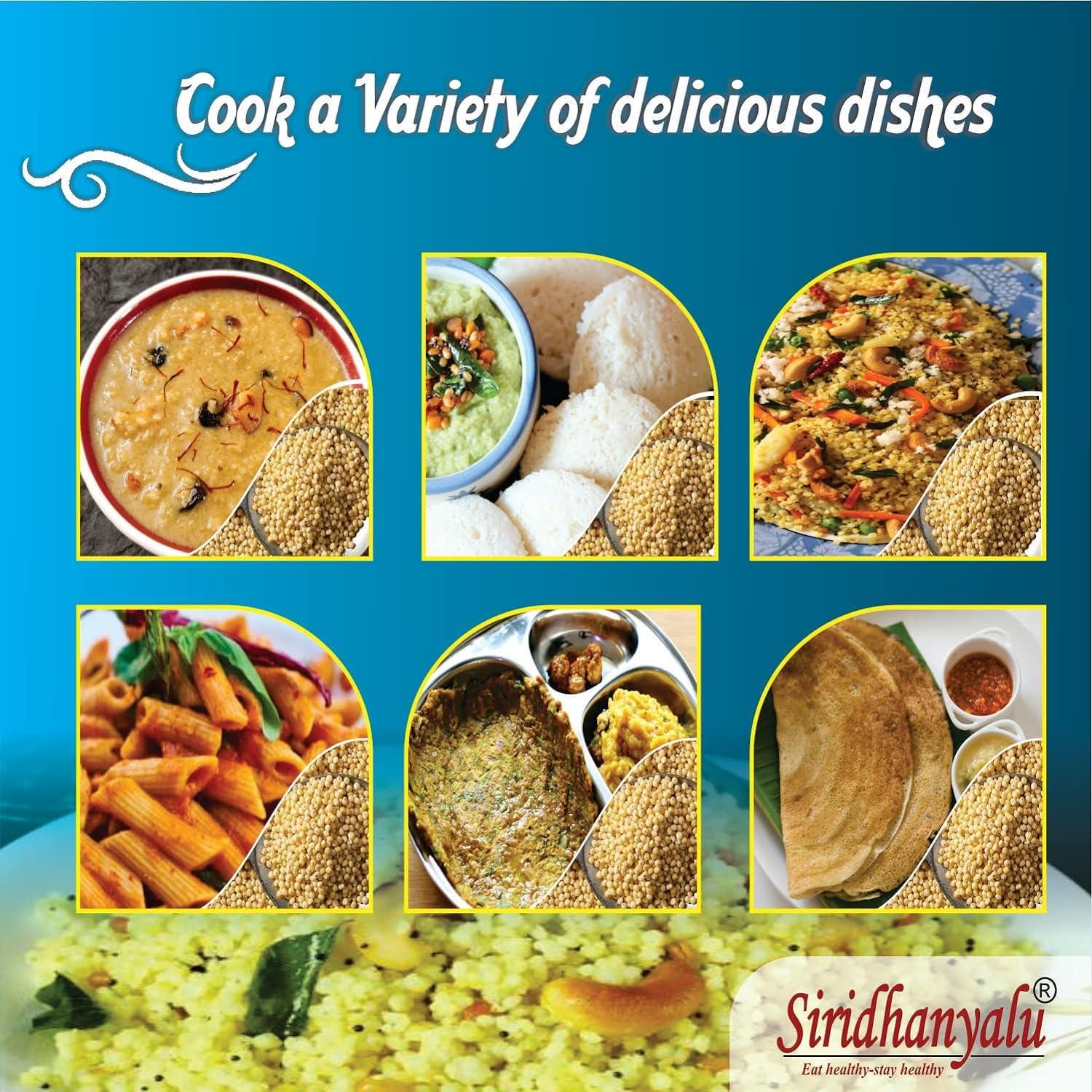 SIRIDHANYALU Unpolished & Organic Browntop Millet | 100% Natural, Low GI, Gluten-free, non-GMO, High-Fiber, Calcium & Protein Rich | Cooks in 15mins | Varagu/Arikelu/Hark/Varigu/Kodra Seeds