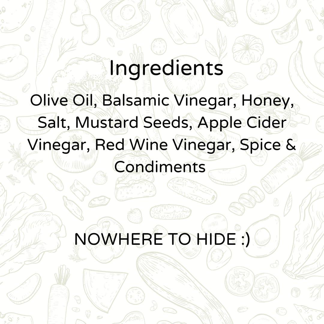 The Gourmet Jar The Gourmet Jar French Vinaigrette 250g| Healthy Salad Dressing| 100% Natural and No Preservatives| No Trans-fat| Gluten-free| Made with Olive oil & Balsamic Vinegar| No Emulsifier| Diet Friendly| Pack of 2