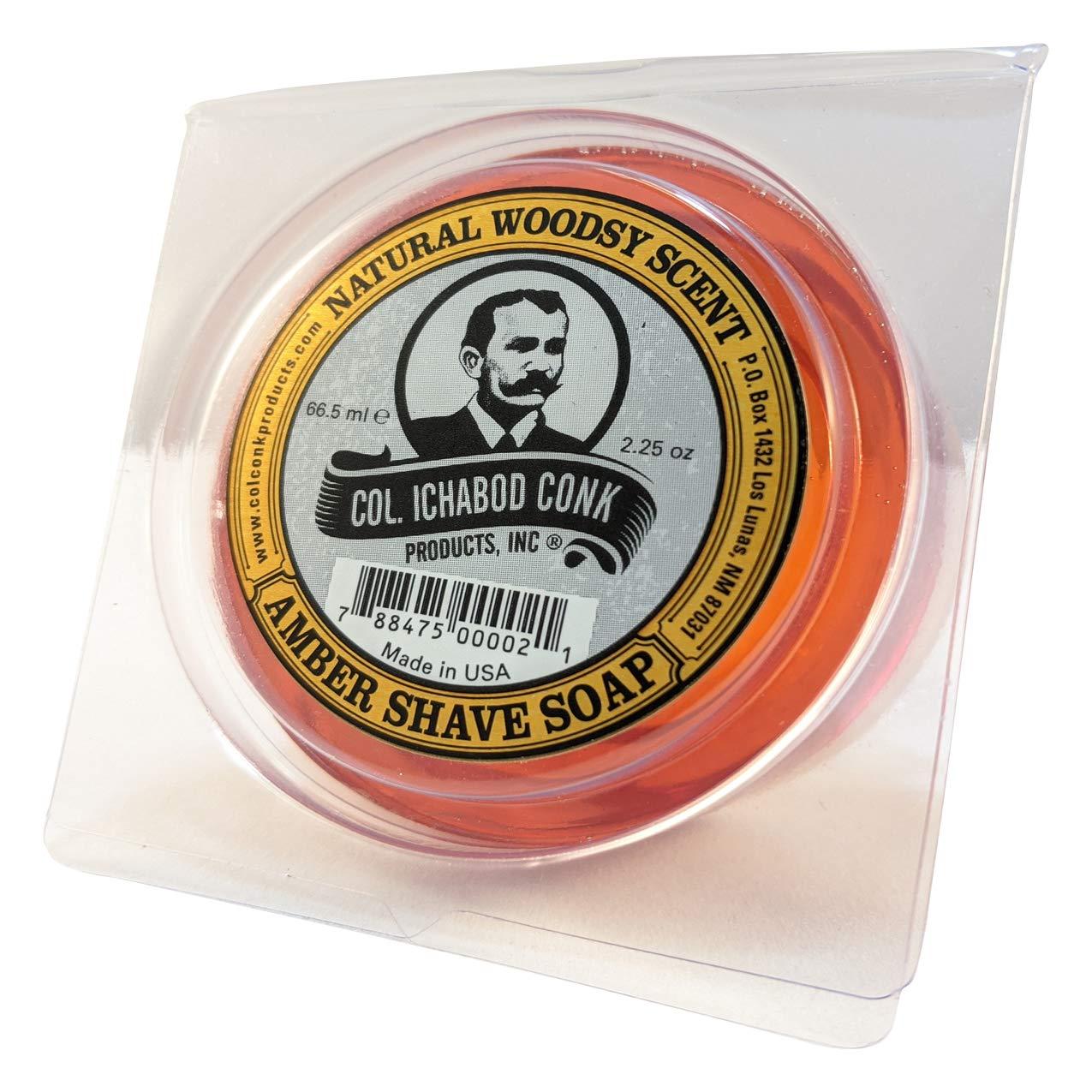 Colonel Conk Colonel Ichabod Conk Amber Glycerine Bar Shave Soap 2.25 Oz.