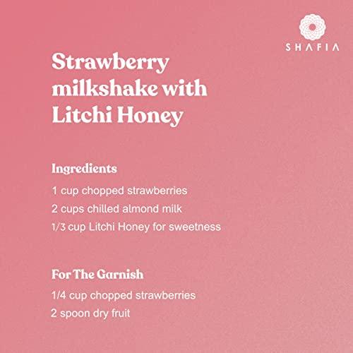 SHAFIA Shafia Litchi Honey : 100% Pure & Natural, Unprocessed Honey, No Sugar Adulteration (500 Gram)