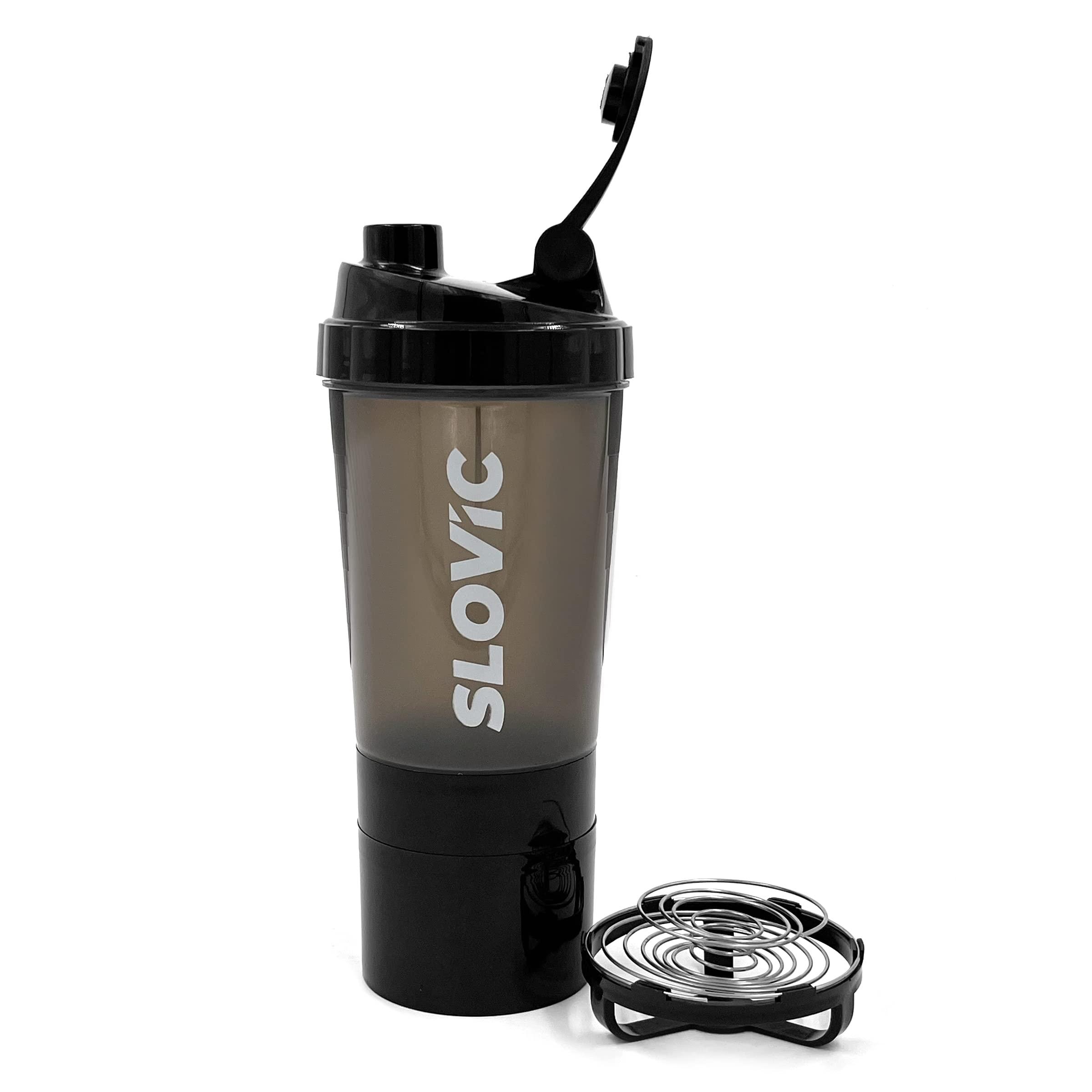 SLOVIC SLOVIC Shakers for Protein Shake, Plastic Free Gym Bottles for Men, Odor free Protein Shaker Bottles for Protein Shake, Leakproof Gym Shaker Bottle