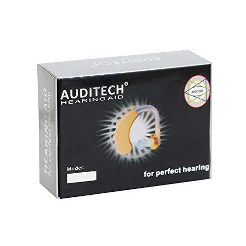 AUDITECH AUDITECH® With 6 Months Warranty Sound Enhancement Amplifier ' Arena ' Behind The Ear Hearing Aid (Beige)