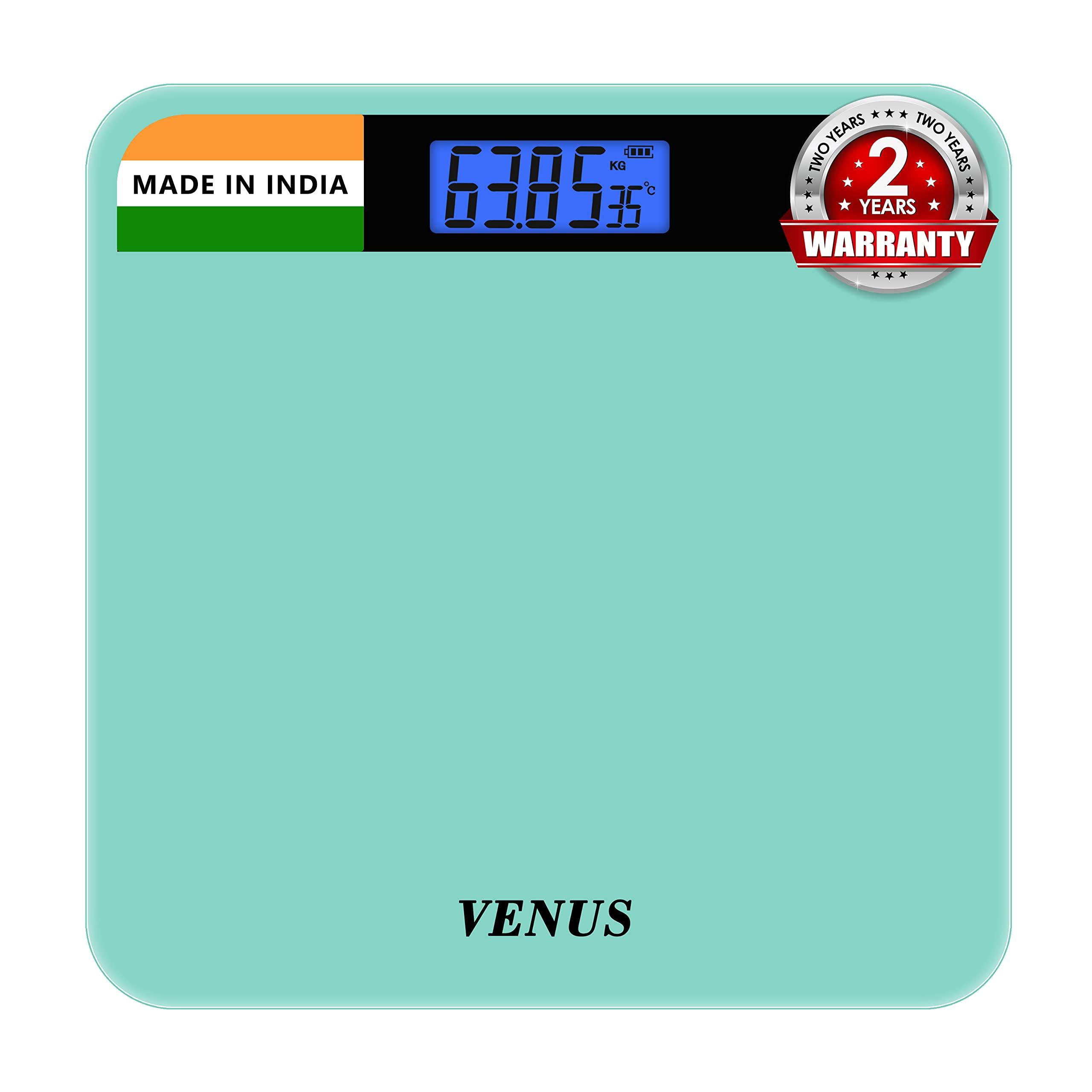Venus Venus (India) Electronic Digital Personal Bathroom Weight Machine for Body Weight upto 180 kg Weighing Scale with 24 Months Warranty