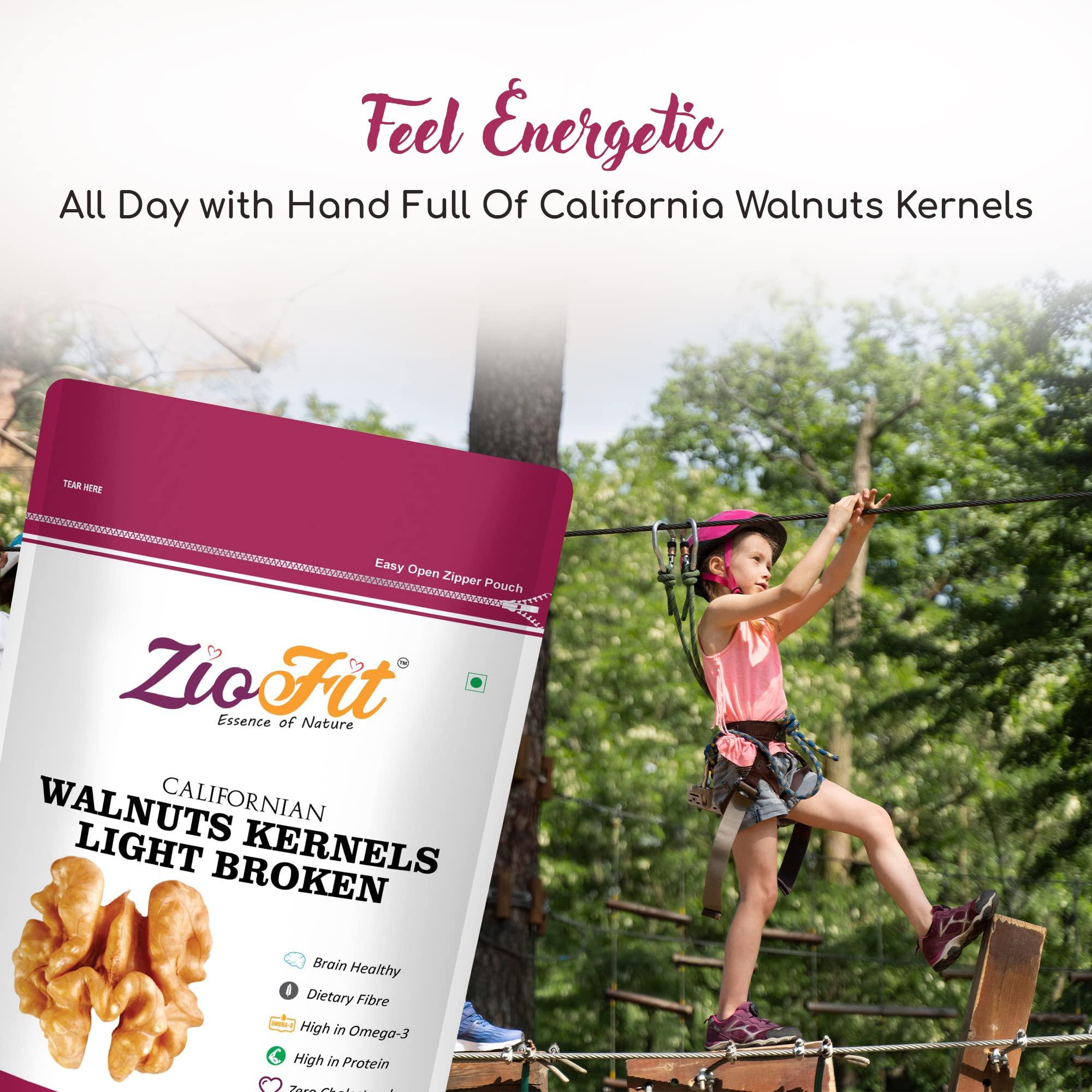 Ziofit Ziofit Walnut Kernels Extra Light Broken 250g, Natural Dry Fruit, Nutrient Rich Delight for Health and Flavor