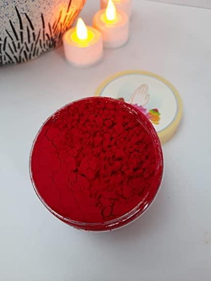 NAVRATRI-08 Natural and Pure Red Laal Kumkum Red Roli for Tilak Tika, Pooja,Pujan, Havan, Worship (250 Gram) Roli, Sindoor for Pooja and Tilak