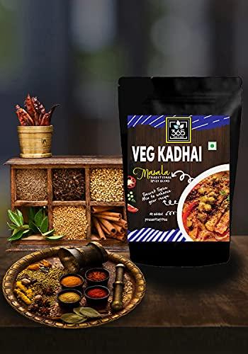 365 STORE TO DOOR 365 STORE TO DOOR Indian Spice – Veg. Kadhai Masala, 250 gm. | Homemade Powdered | for Healthy Cooking | Ready to use | All Seasonings Spices | Pure & Hygiene | Spice Mix – Pack of 1