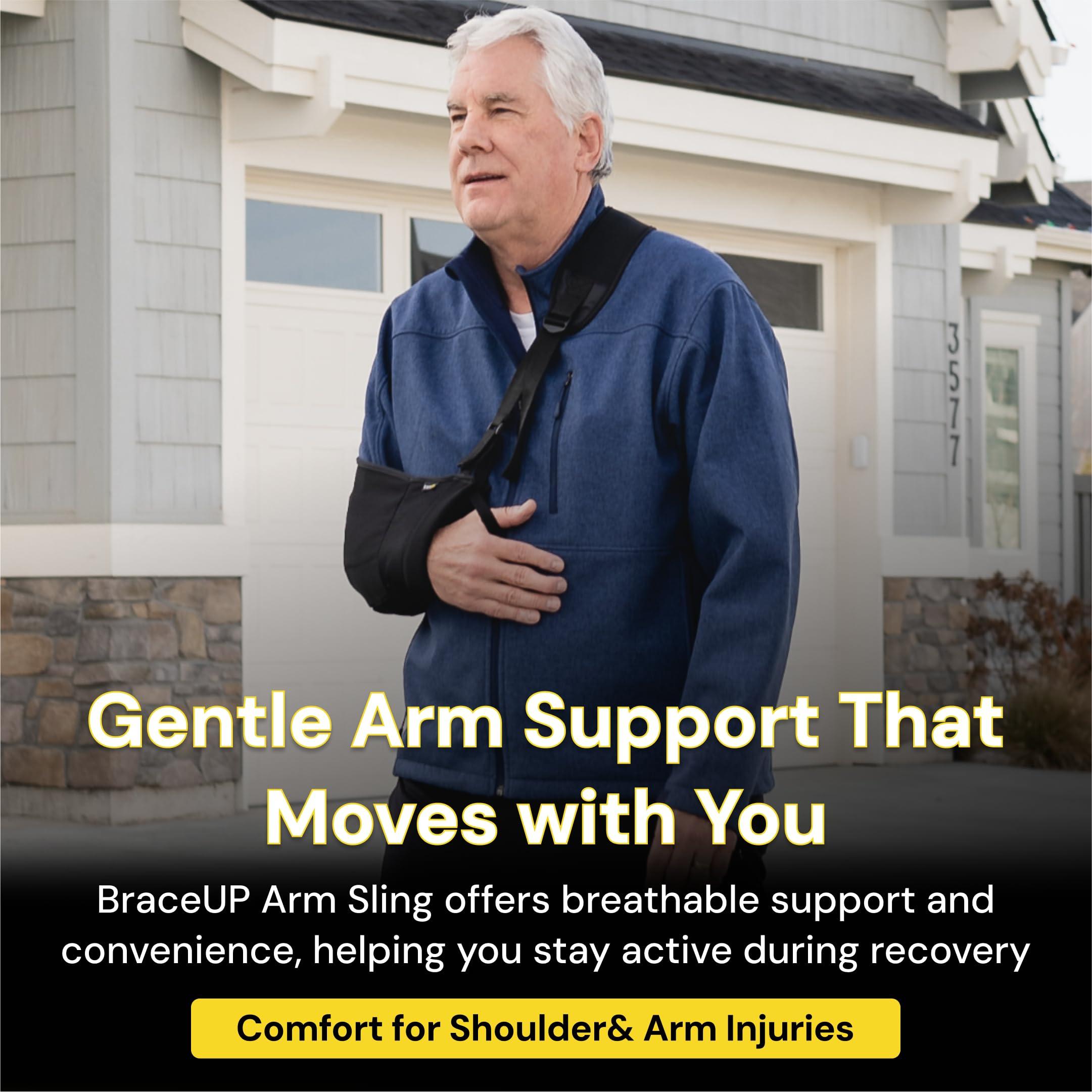 BraceUP BraceUP Arm Sling Adjustable Arm Support for Broken Fractured Arm and Elbow