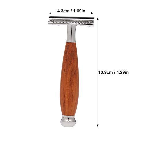 Layfuz Shaving Razor Safety Razor Double Edge Beard Razor Manual Beard/Mustache Removal Shaving Tool Zinc Alloy