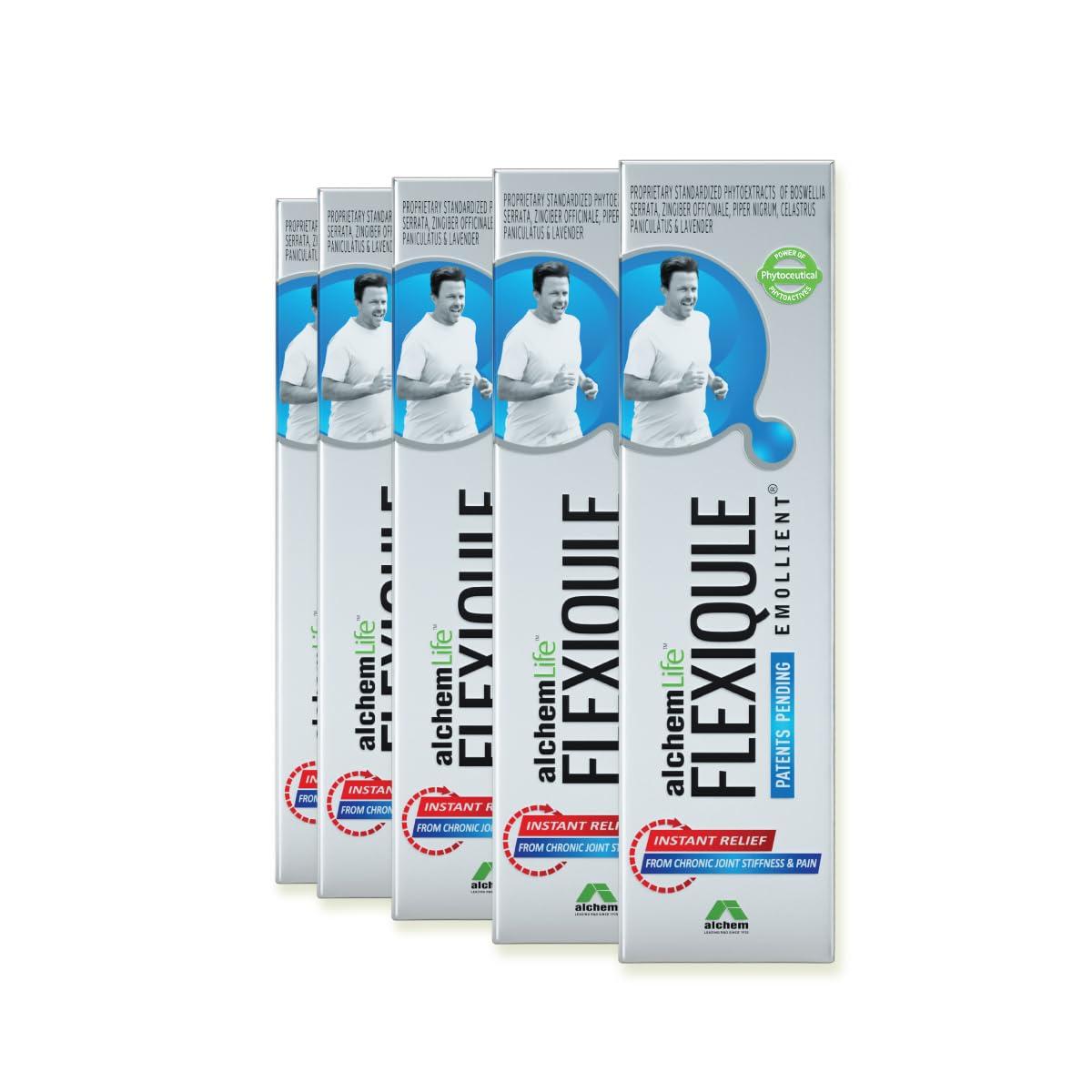 AlchemLife AlchemLife Flexiqule Emollient For Instant Relief From Joint Pain and Stiffness, 30 ml (Pack of 5)