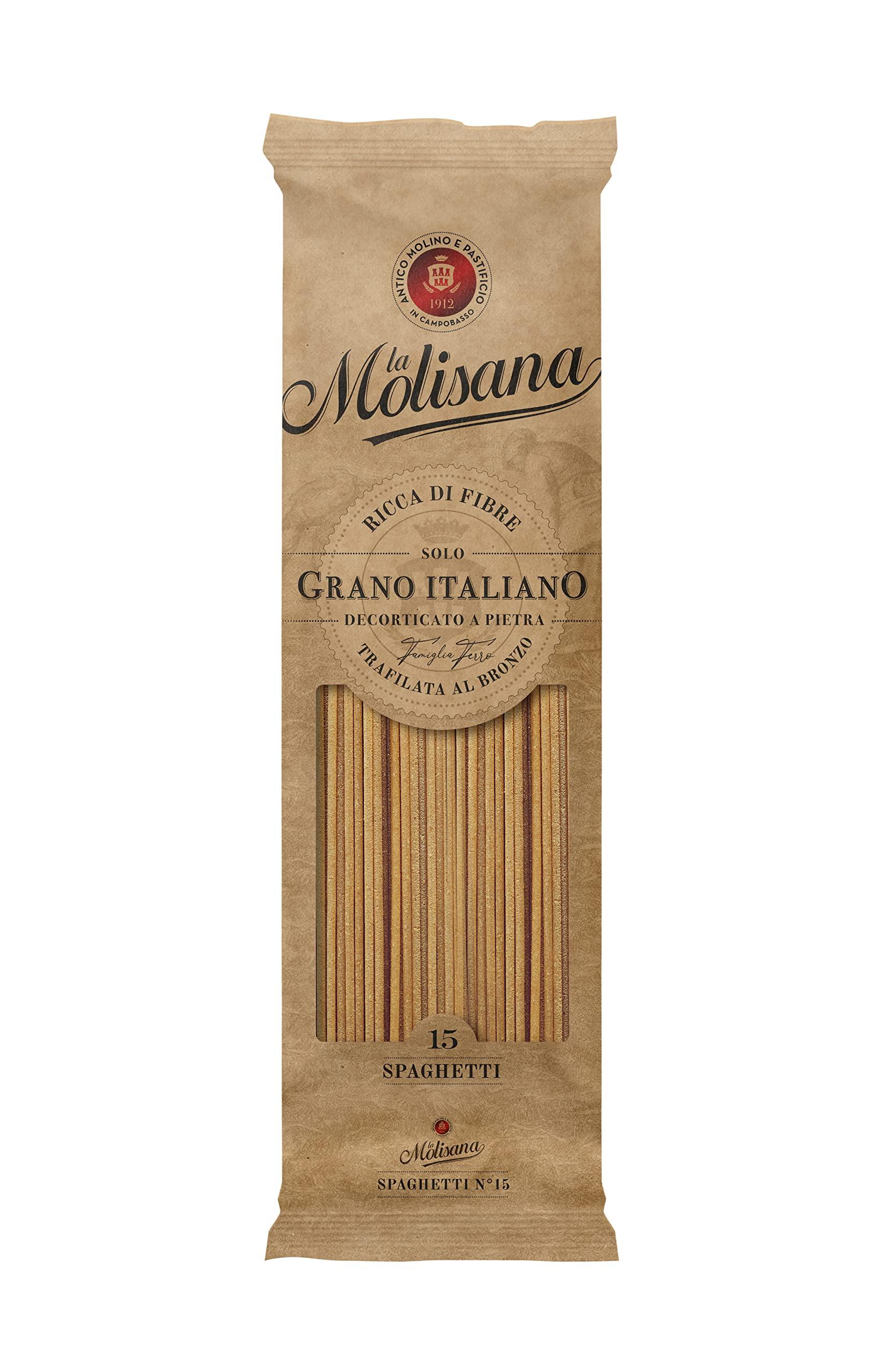 La Molisana La Molisana Spaghetti N°15 Integrali Whole Wheat Pasta, 17.64 oz / 1.1 lbs / 500 g