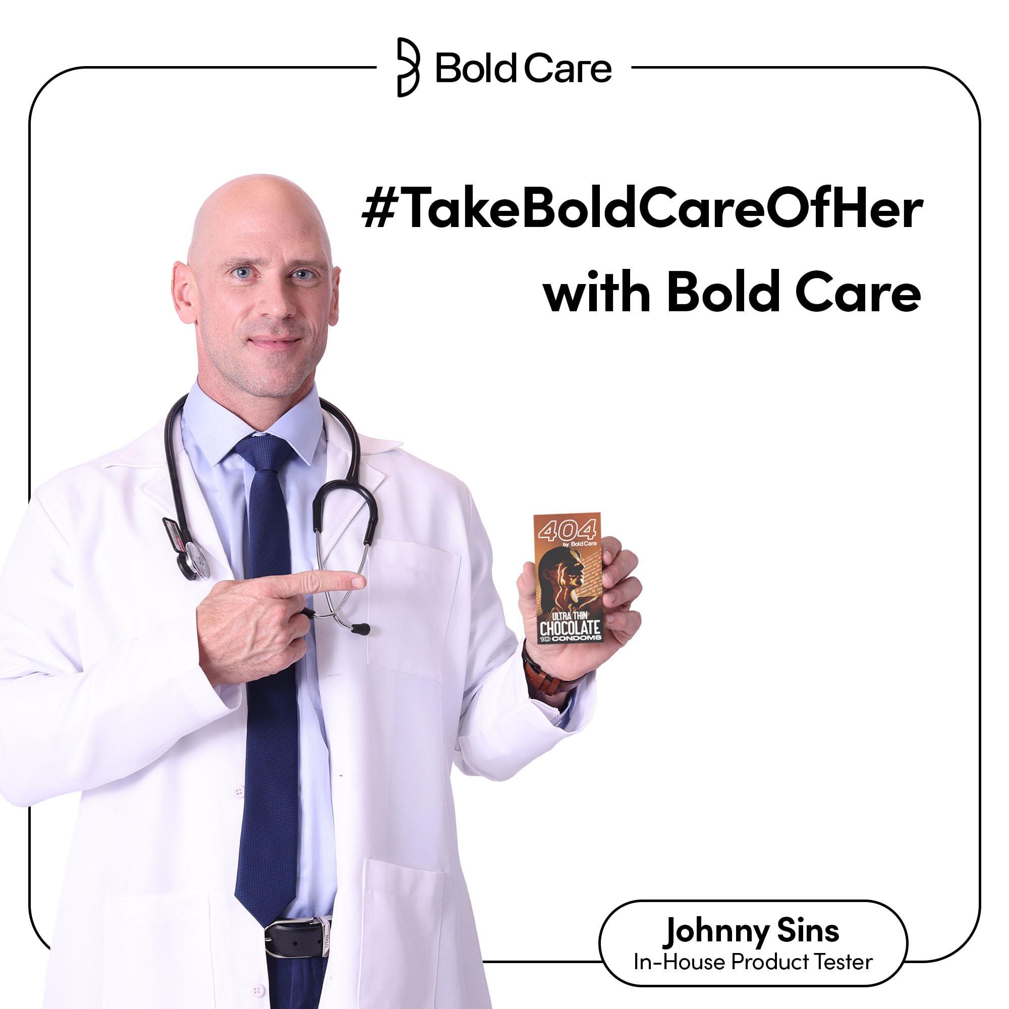 Bold Care BOLD CARE 404 Super Ultra Thin Chocolate Flavored Condoms For Men | 60 Microns | 10 Units | Intense Fit with a Barely There Feel | With Disposable Pouches (Pack of 1)
