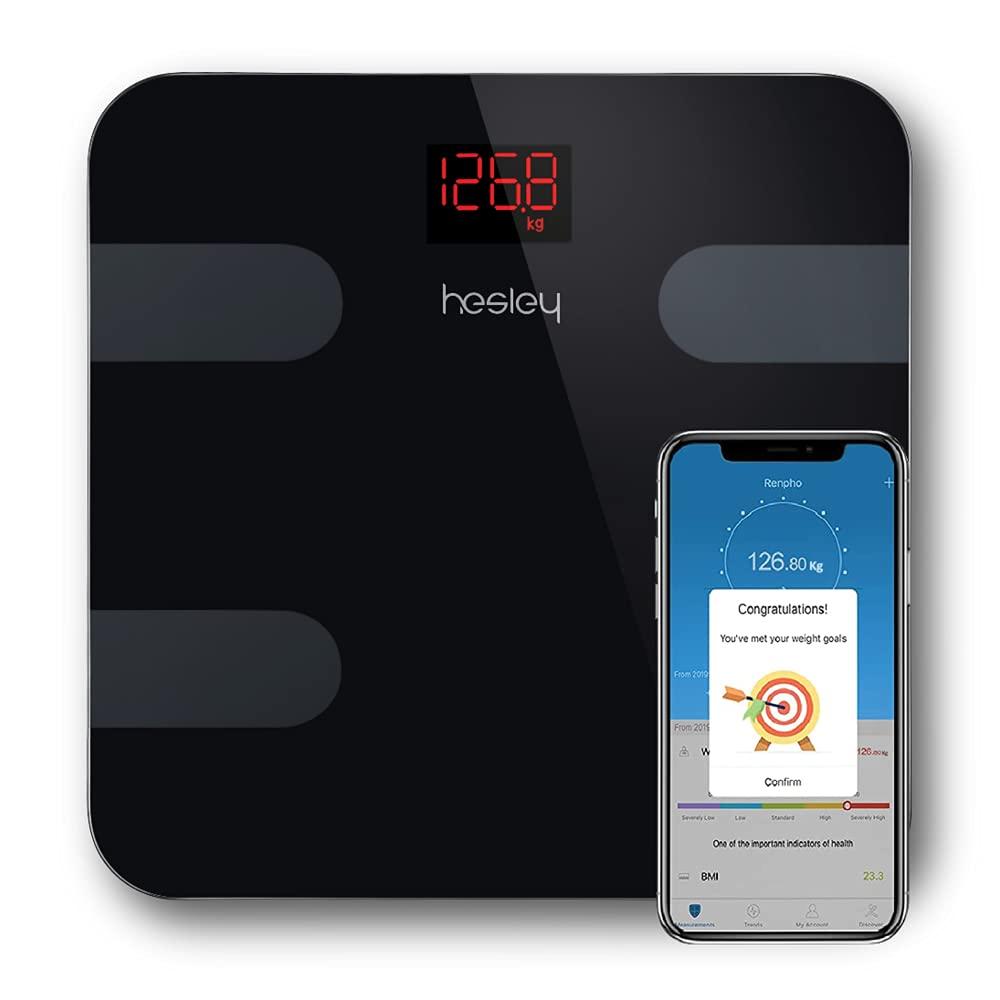 Hesley Hesley BMI Weighing Machine/Weighing Scale/Weight Machine with HesleyFIT APP and German Sensors