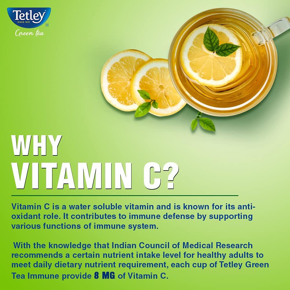 Tetley Tetley Green Tea Bags, Ginger Mint Lemon, 25 Tea Bags