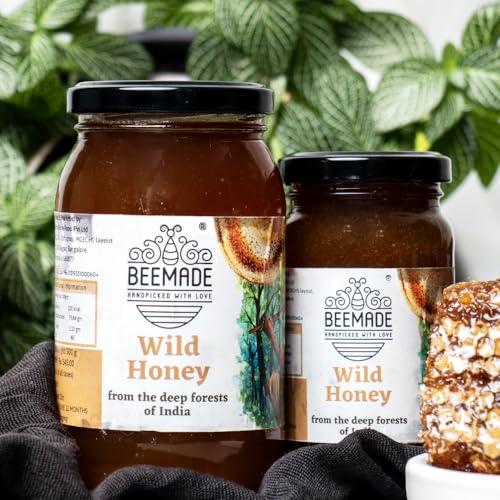 BeeMade Beemade Wild Honey 100% Natural Pure & Raw Honey from Forests of Central India 250gm