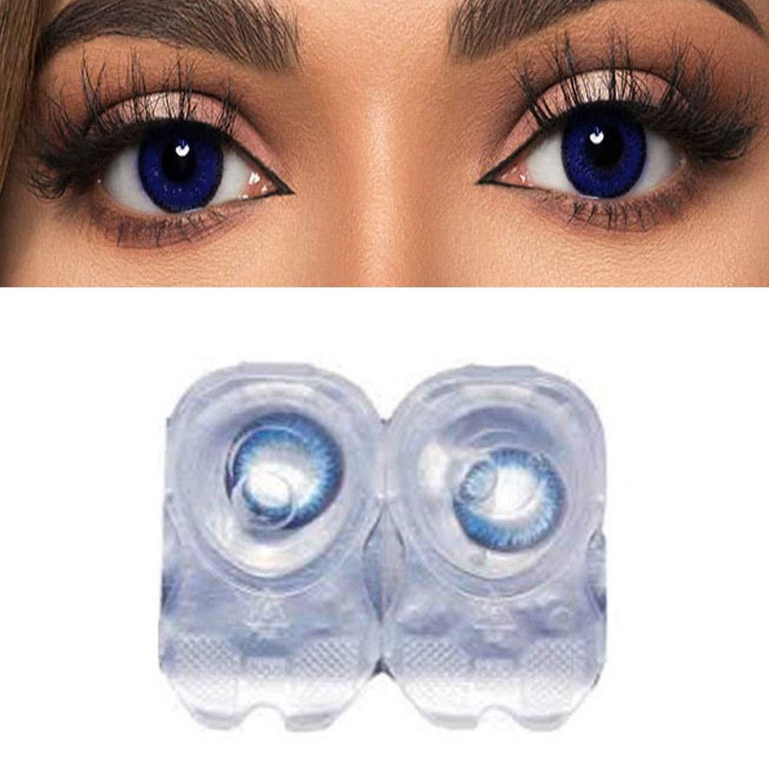 Color style Sky Blue Monthly Contact Lenses