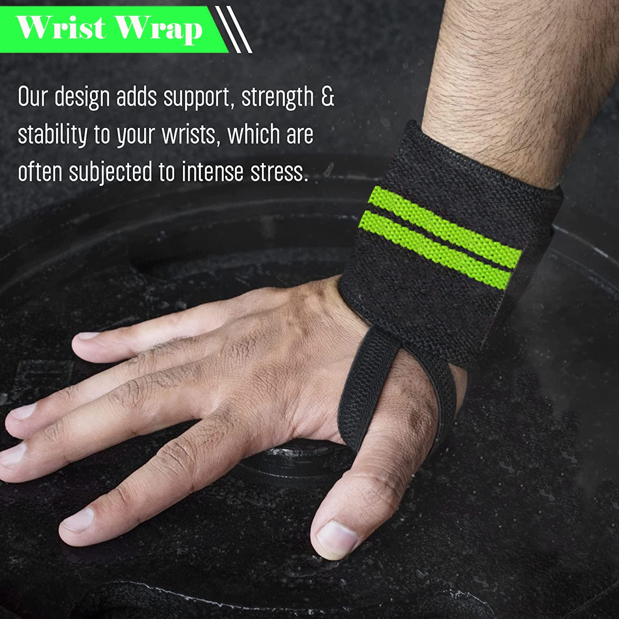 TRUE INDIAN 2024 Combo Whey Container Bottle With Wrist Support Band I Protein Container I Wrist supporter (GREEN)