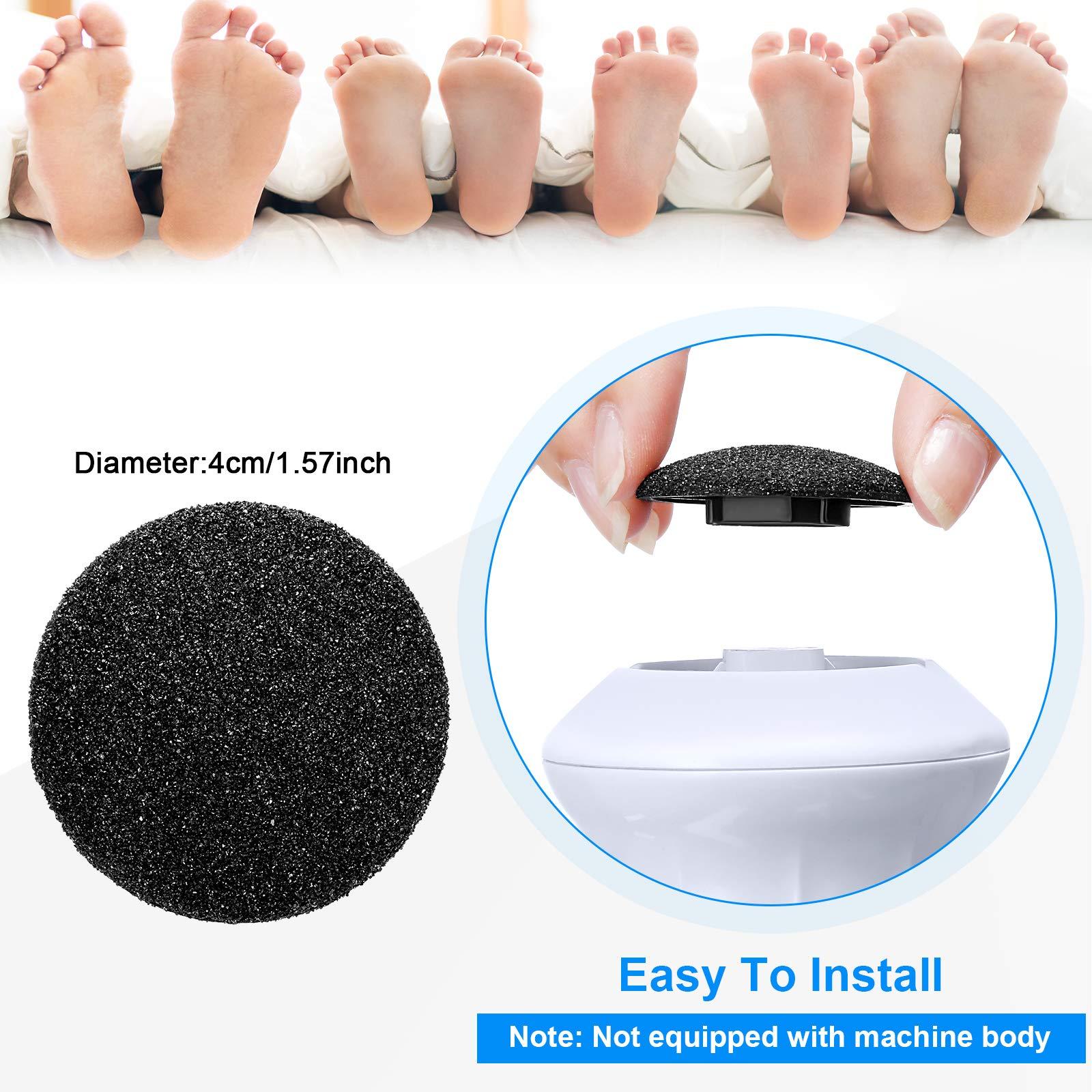 BBTO 20 Pieces Regular Coarse Replacement for Portable Electric Foot Grinder Foot File Callus Remover Electric Callus Remover Hard Skin Eliminator Grind Head for Cracked Heels Dead Skin