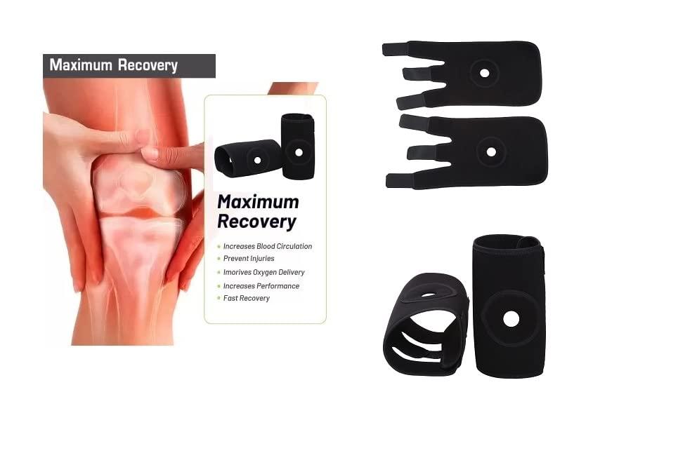 QTM Magnetic Knee Support with Open Patella Knee Support for Men and Women Knee Support 1 PAIR