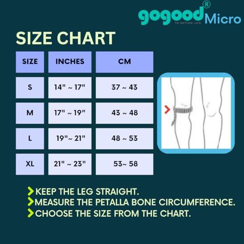 Gogood Gogood Knee Support Caps Pain Relief Men and Women/Ortho Knee Guard for Kabaddi Gym Workout Squats Running Jogging Cycling Sports M (1 Pair)