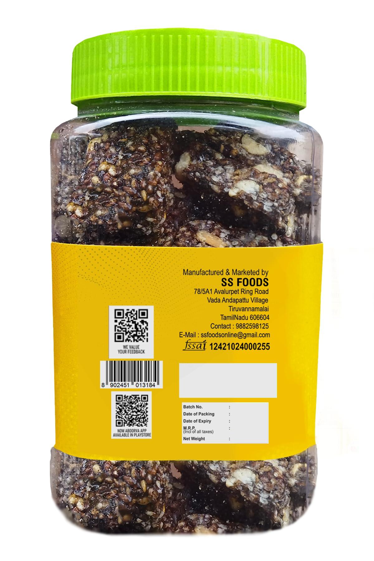 Aboorva Aboorva Black Sesame Chikki(3 Jars, each 200g)