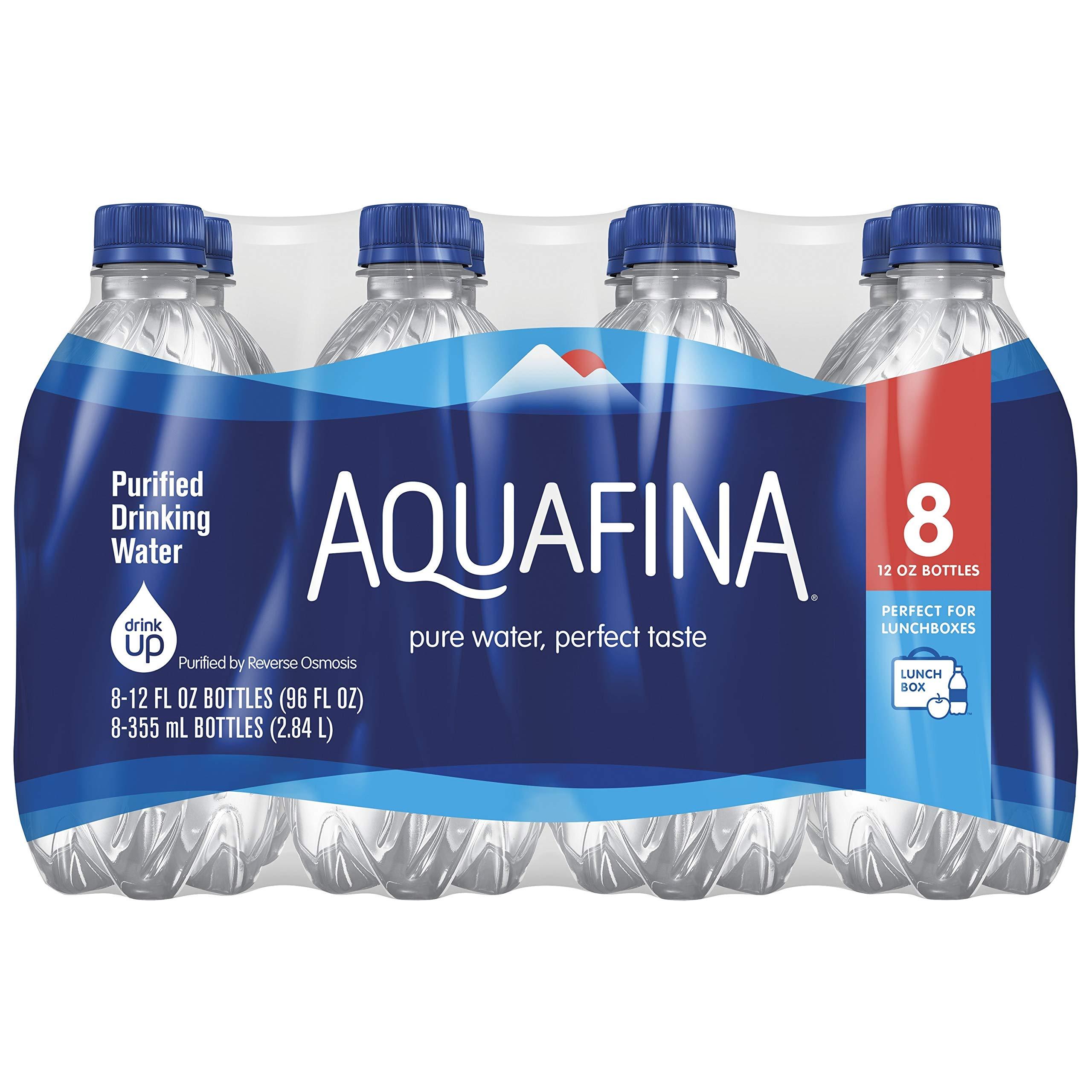 Aquafina Aquafina Purified Drinking Water, 12 oz (Pack of 8)